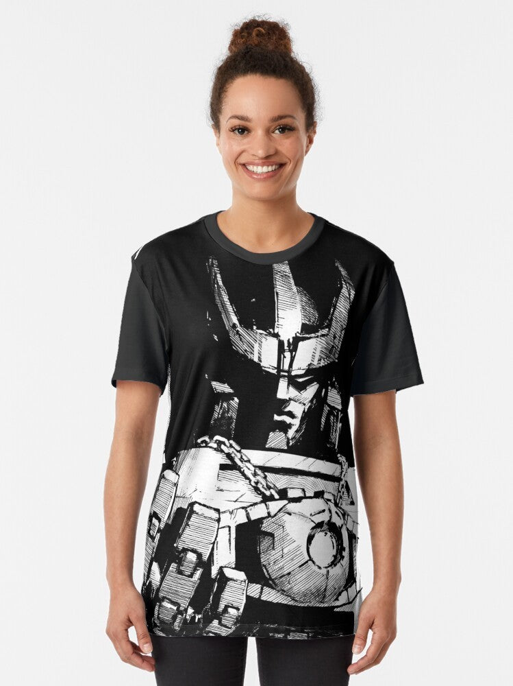 Transformers Galvatron Graphic T-Shirt featuring the iconic Decepticon leader - Women