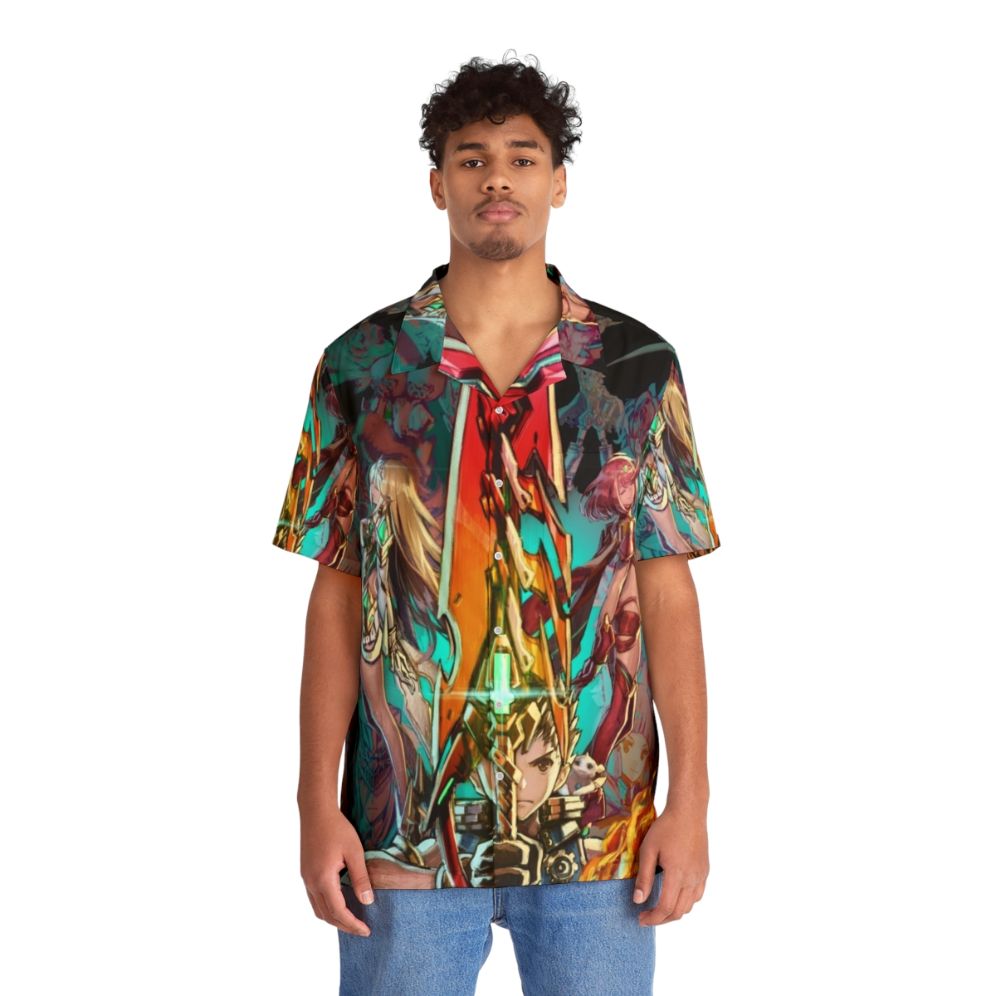 Xenoblade Chronicles 2 Team Hawaiian Shirt - People Front