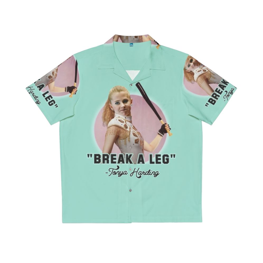 Tonya Harding Hawaiian Shirt with retro 90s pop culture design