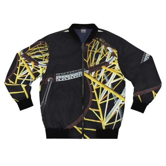 Top Thrill Dragster Bomber Jacket featuring the iconic roller coaster at Cedar Point