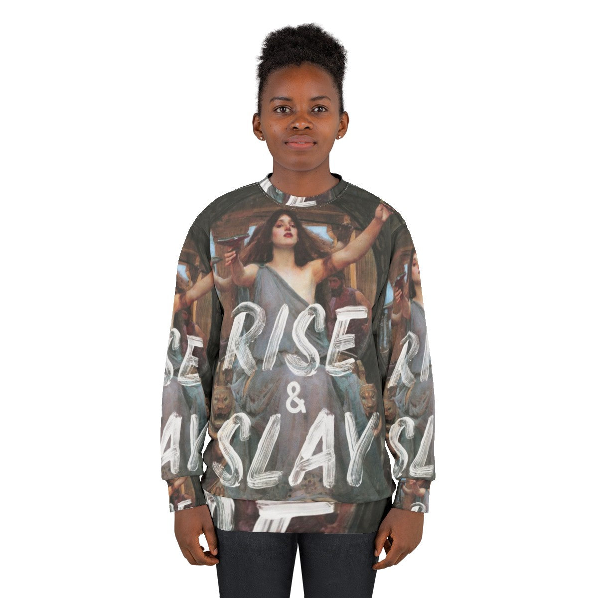 Rise and Slay Motivational Sweatshirt for Women - women