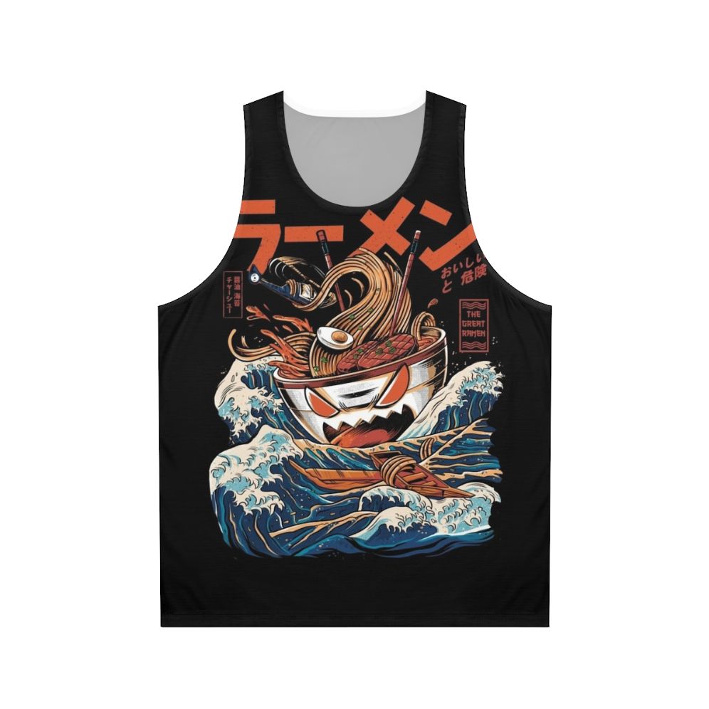 Unisex anime ramen kaiju tank top