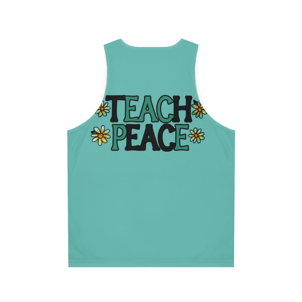 Unisex "Teach Peace" Tank Top - Back