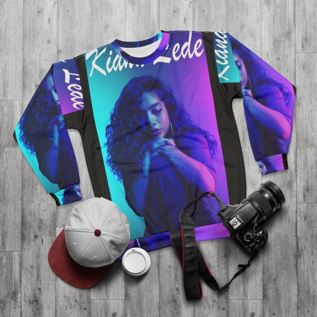 Kiana Lede California Music Sweatshirt - flat lay