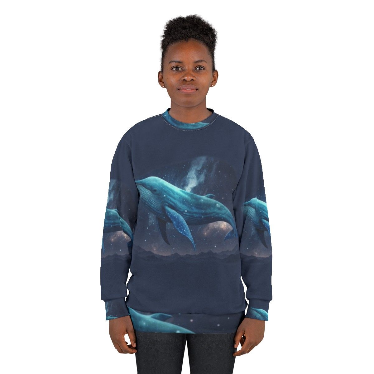 Mythical Sea Creatures Sweatshirt featuring legendary beasts and fantasy creatures - women