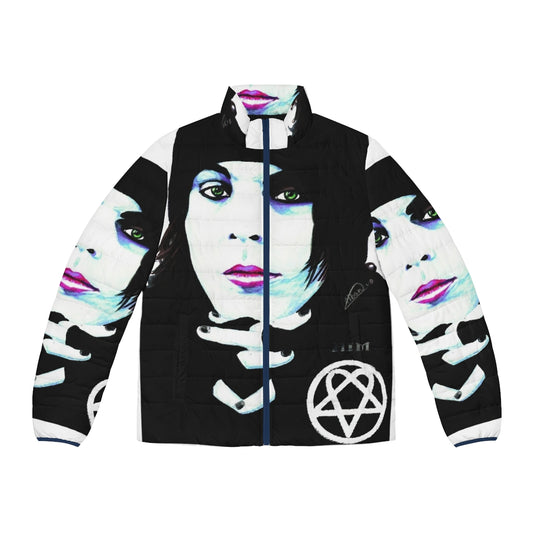 Him Ville Valo Portrait Puffer Jacket - Metal Fashion Essentials