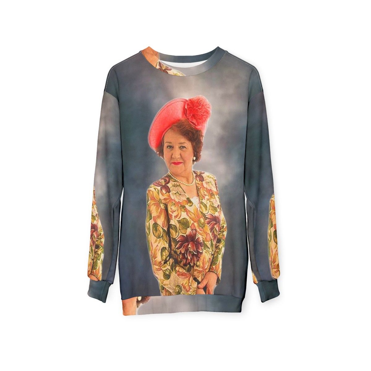 Hyacinth Bucket Keeping Up Appearances Sweatshirt - hanging