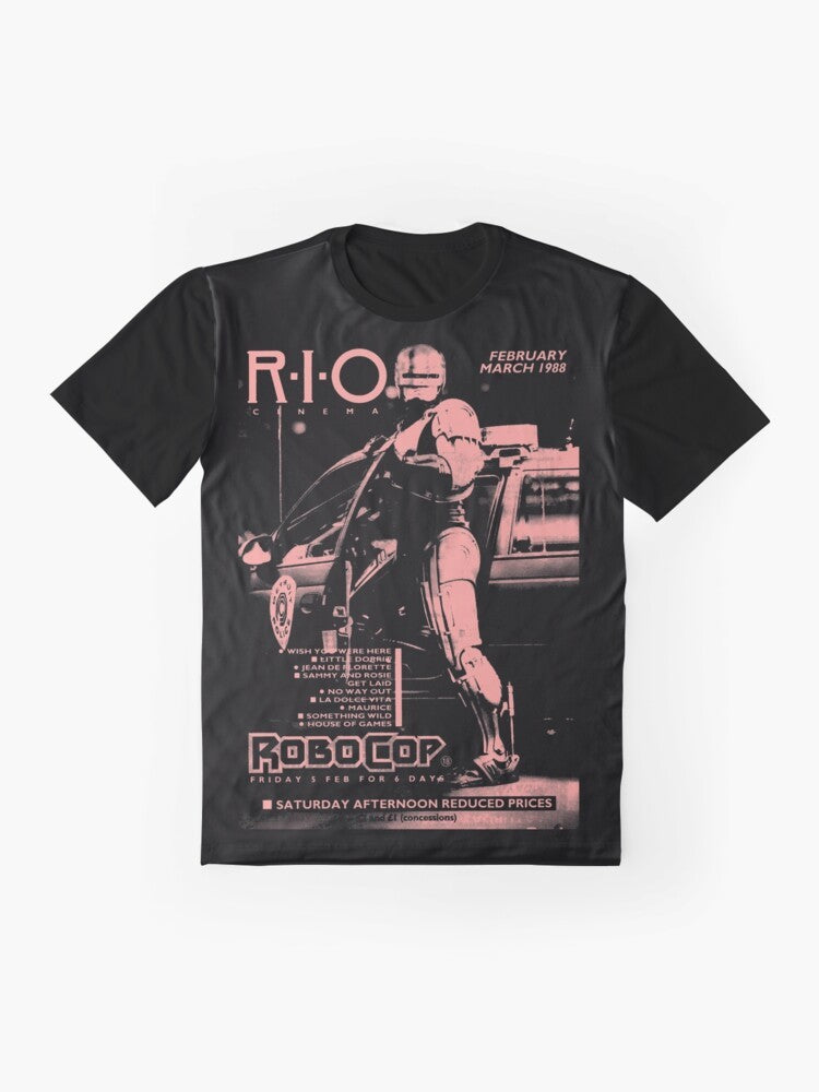 Retro 1988 Rio Cinema Graphic T-Shirt - Flat lay