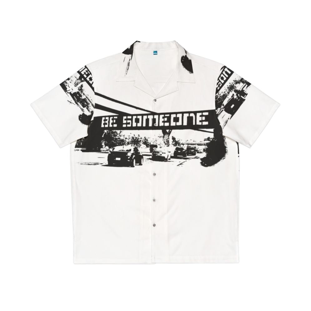 Be Someone Houston Hawaiian Shirt - Tropical Graffiti Street Art Design