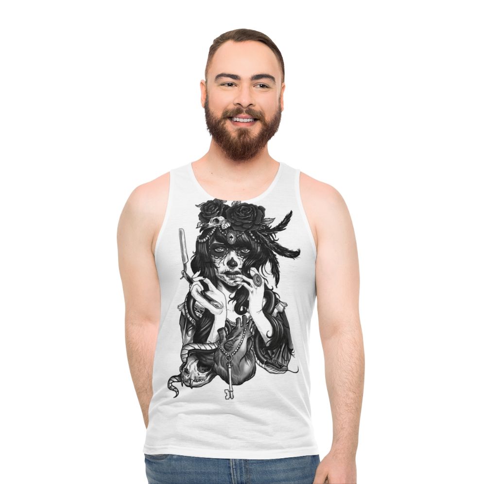 Dia de los Muertos Sugar Skull Unisex Tank Top - men