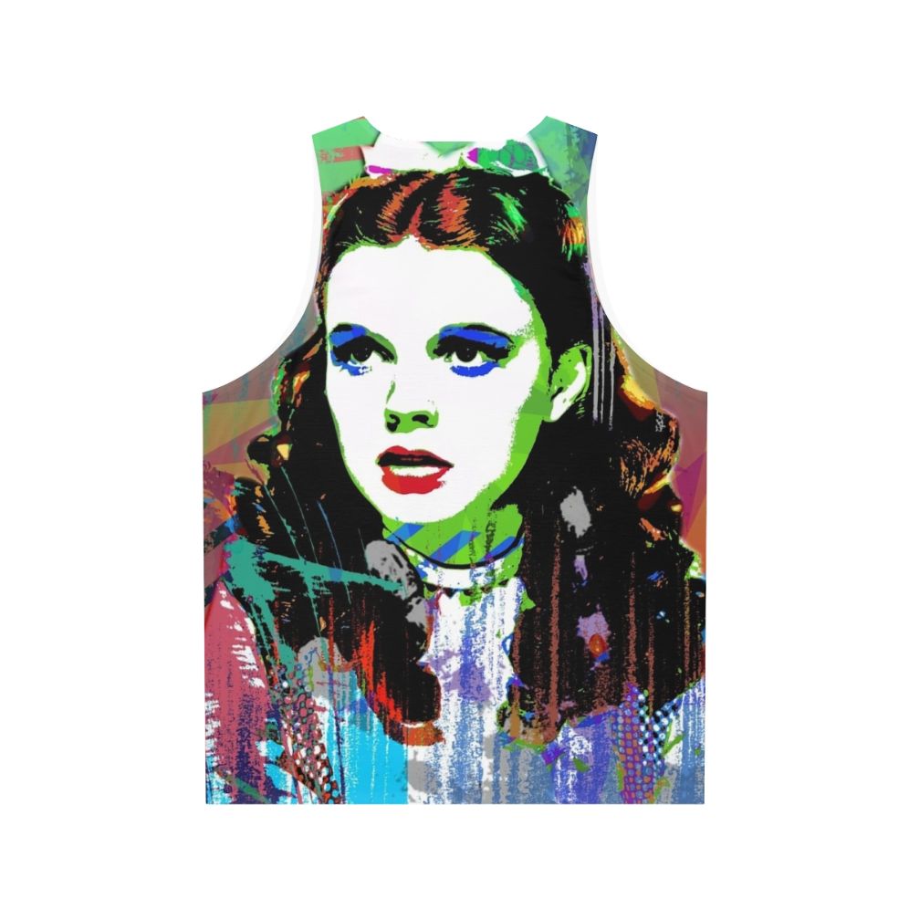 Unisex tank top with Judy Garland and Wizard of Oz inspired design - Back