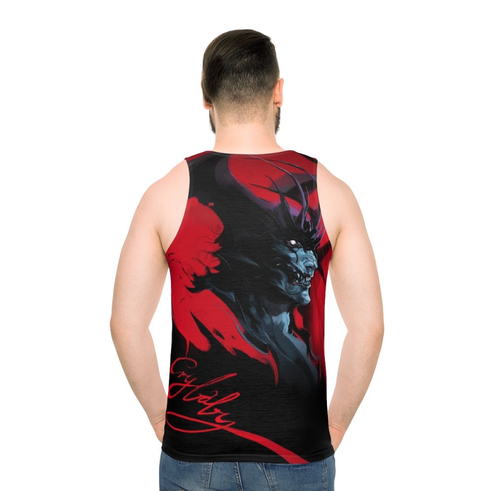 Devilman Anime Unisex Tank Top - men back