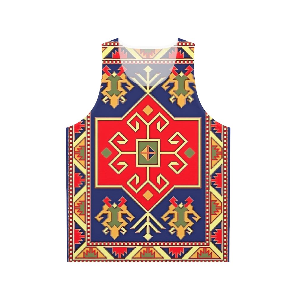 Unisex tank top featuring Armenian art design