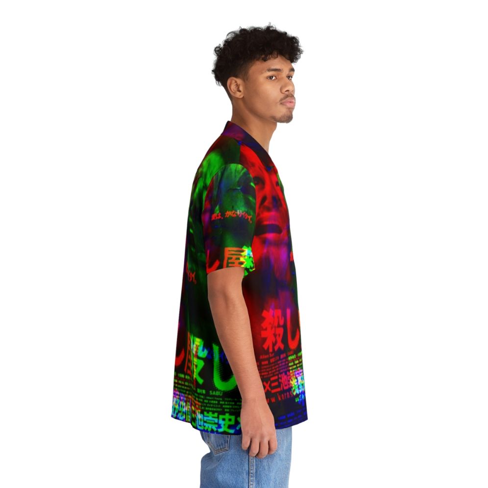 Ichi The Killer inspired Hawaiian shirt with glitch and horror elements - People Pight