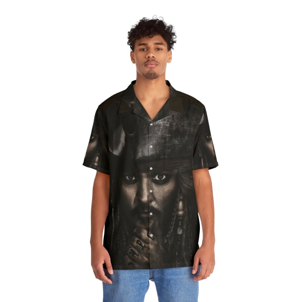 Captain Jack Sparrow Hawaiian Shirt featuring Johnny Depp - People Front