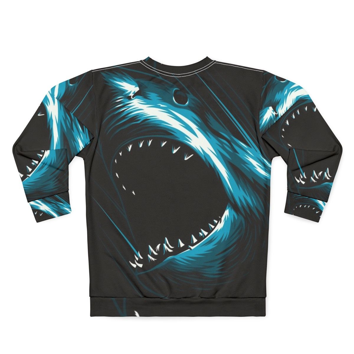 Megalodon shark sweatshirt design - Back