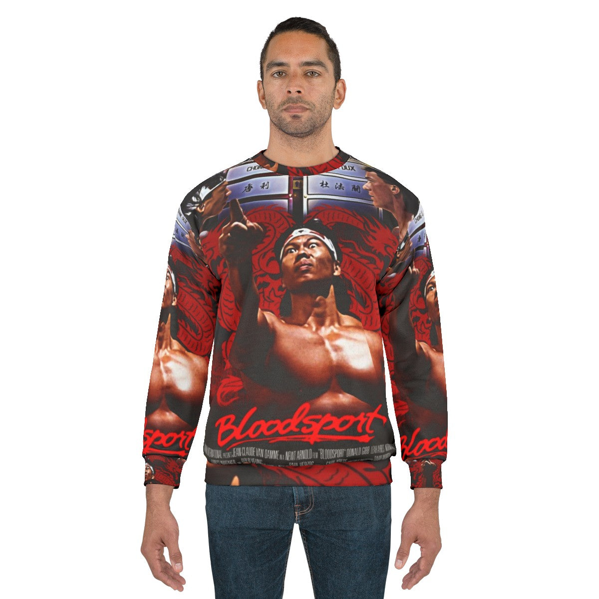 Bloodsport Chong Li Martial Arts Movie Sweatshirt - men