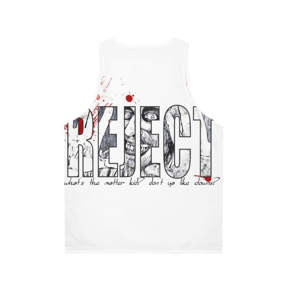 Rejects Unisex Horror Movie Tank Top - Back