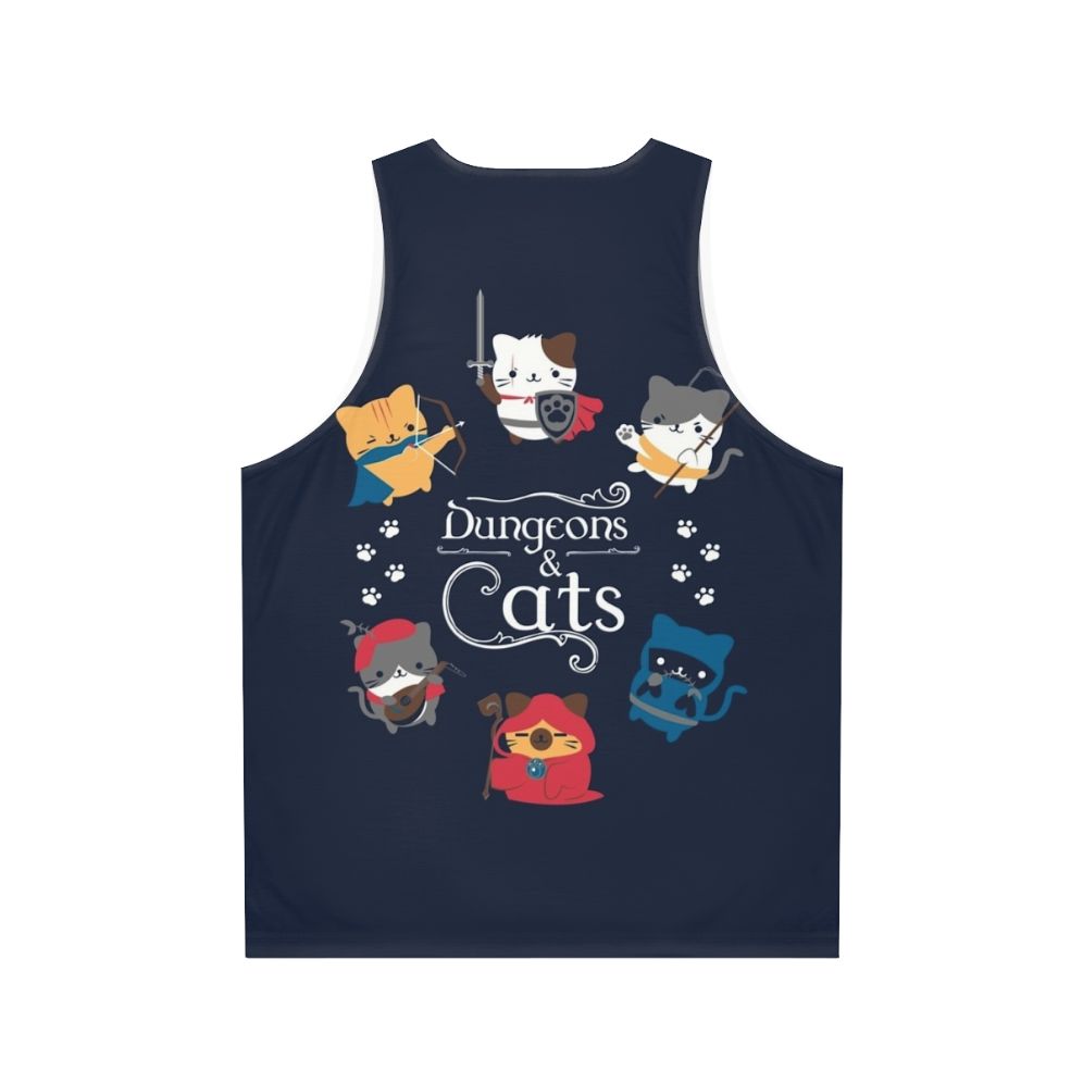 Dungeons and Cats Unisex Tank Top - Back