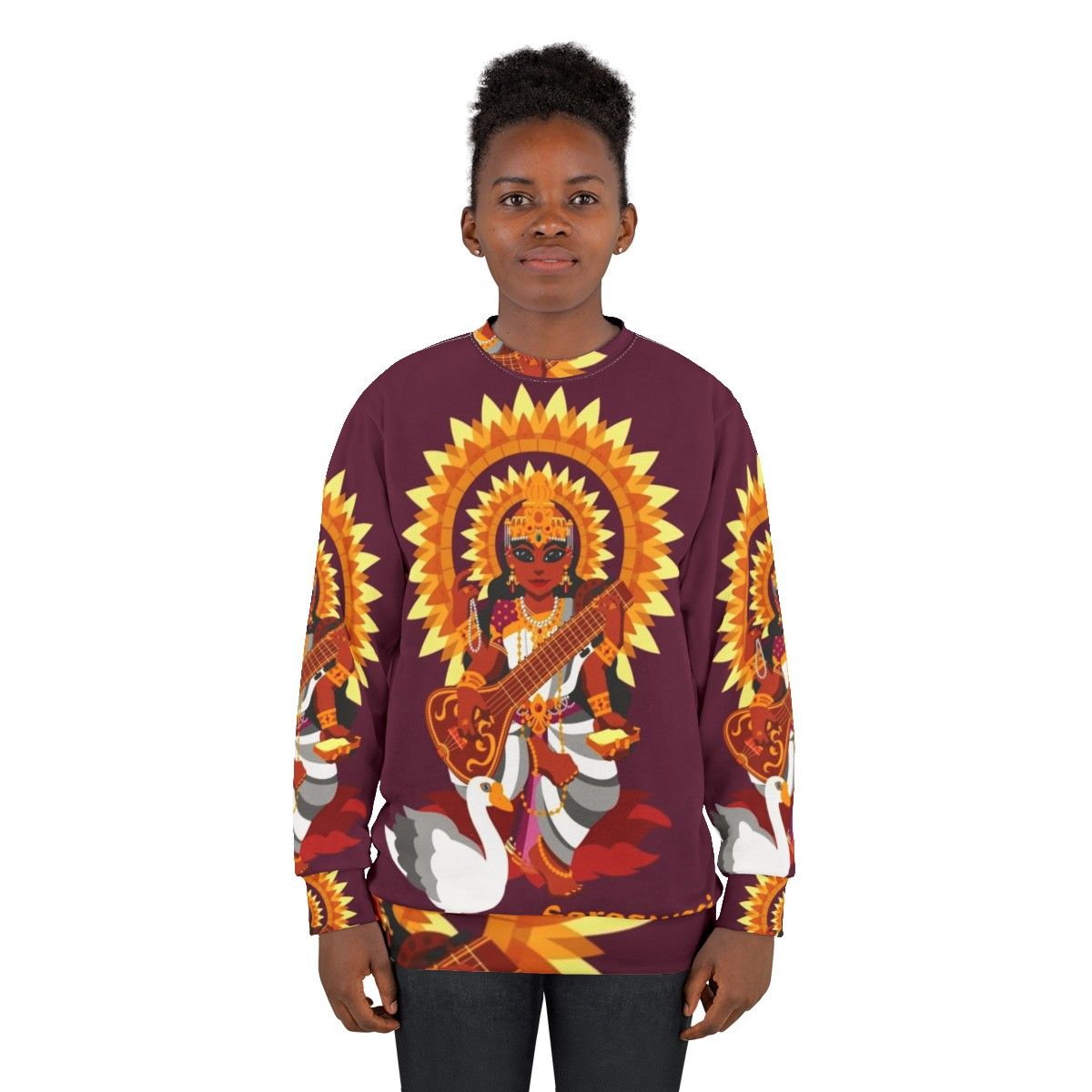 Saraswati Goddess Sweatshirt - women