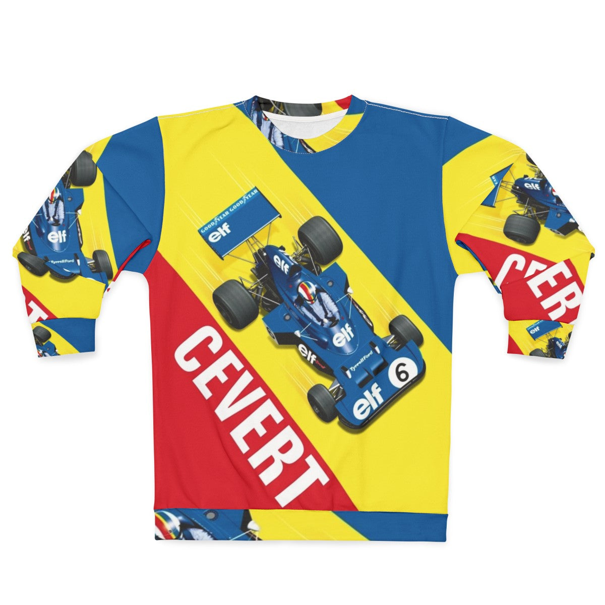 Vintage Cevert Race Car Graphic Sweatshirt