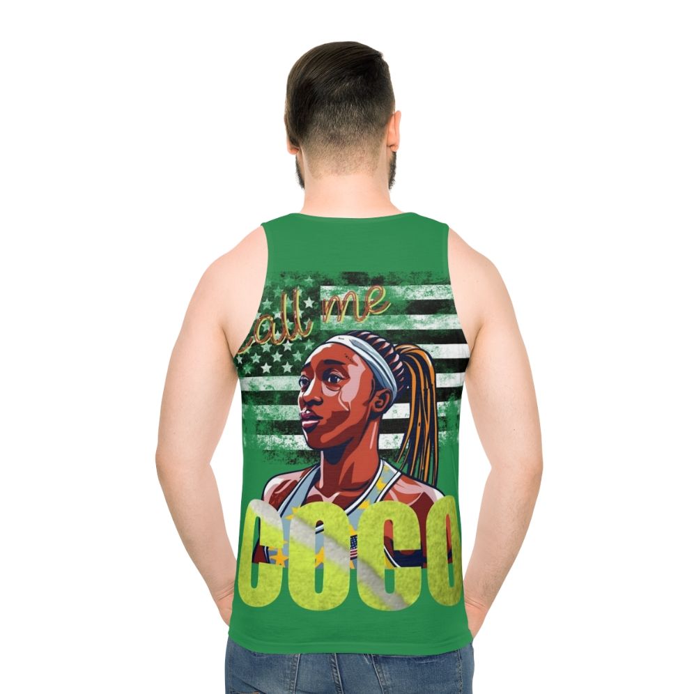 Cori Gauff US Open Champion Unisex Tank Top - men back