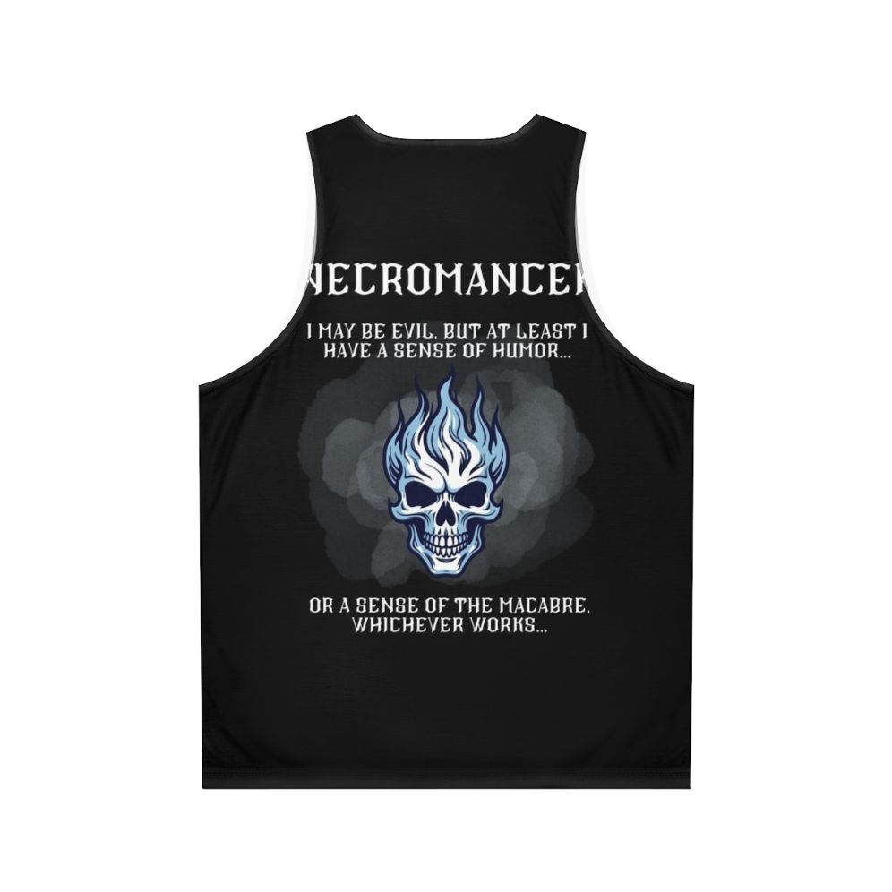 Necromancer Unisex Fantasy Tank Top - Back