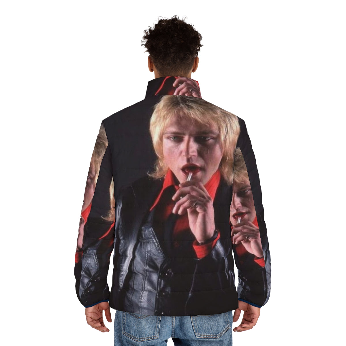 Benjamin Orr Classic Rock Puffer Jacket - Vintage Musician Apparel - men back