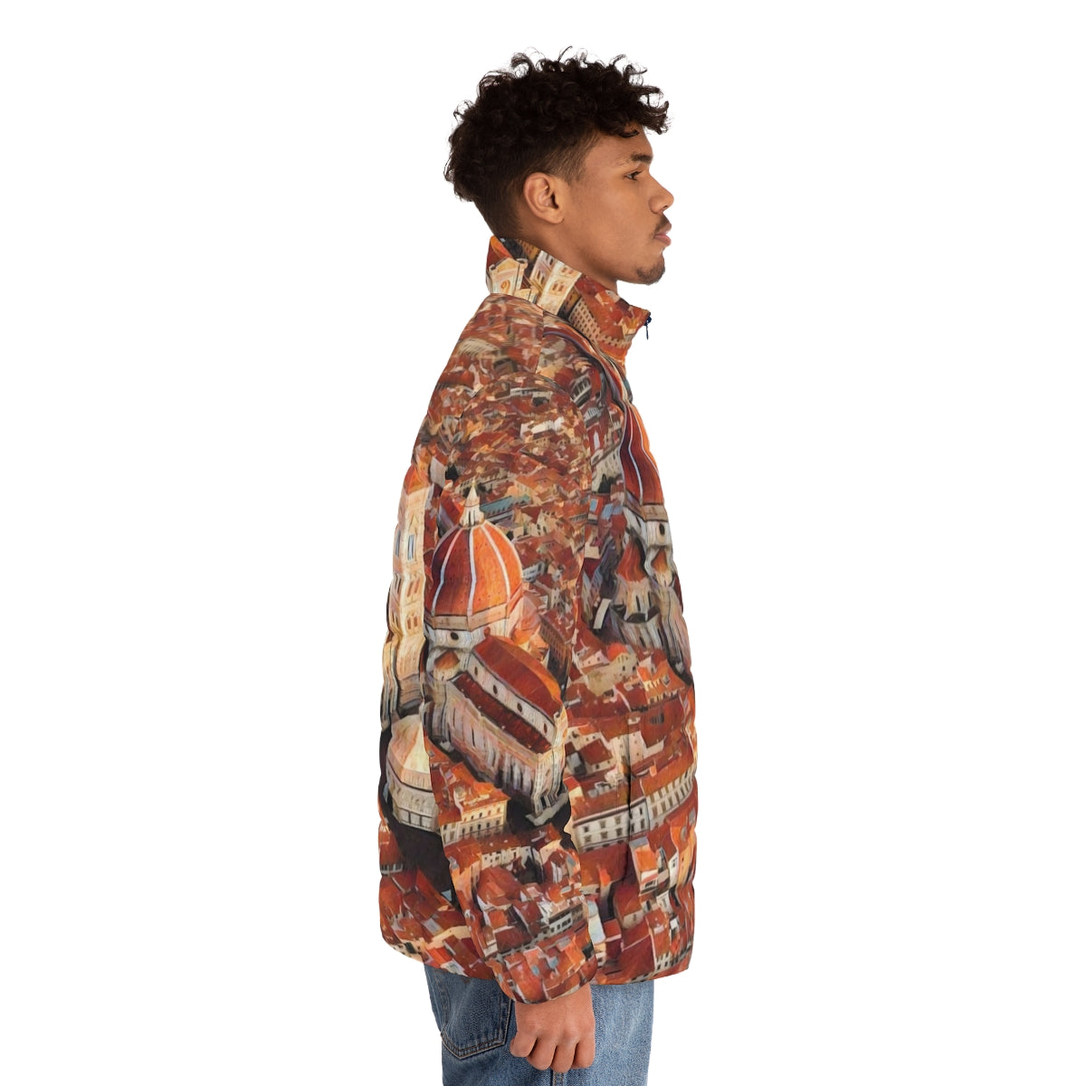 Florence Puffer Jacket - Explore the historic cityscape of Florence, Italy - men side right