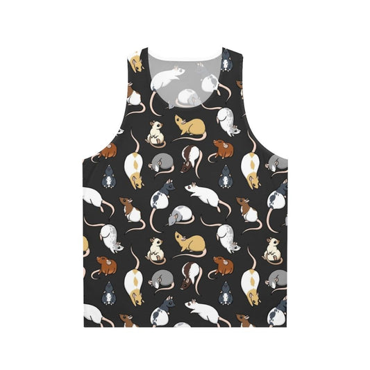 Unisex rat design tank top