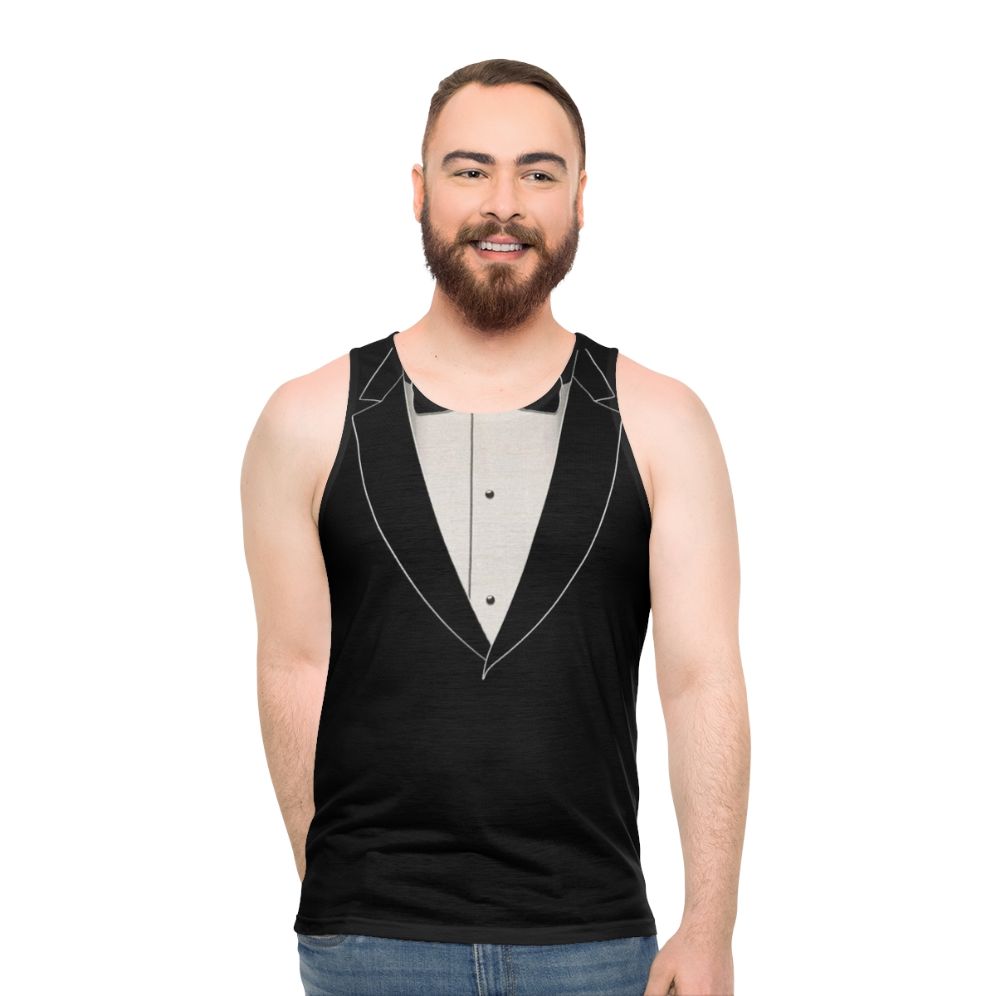 Tuxedo Unisex Tank Top - men