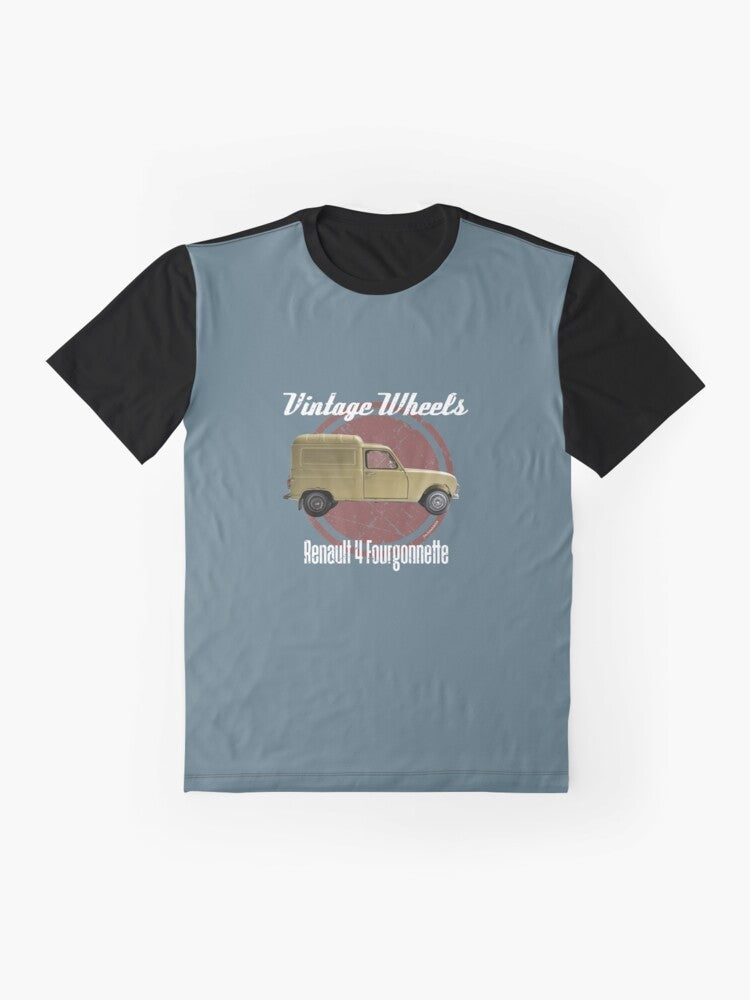 Vintage Renault 4 Fourgonette graphic t-shirt - Flat lay