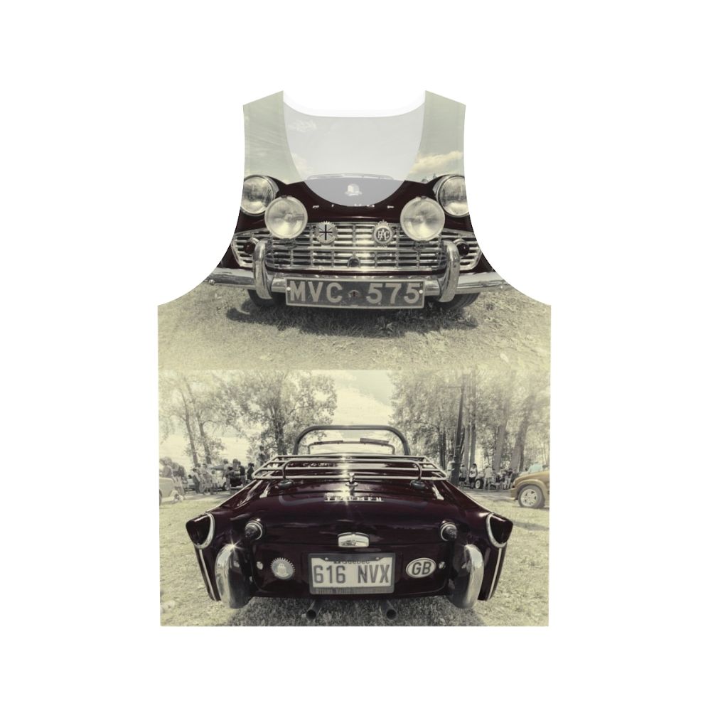 Triumph TR3 retro unisex tank top