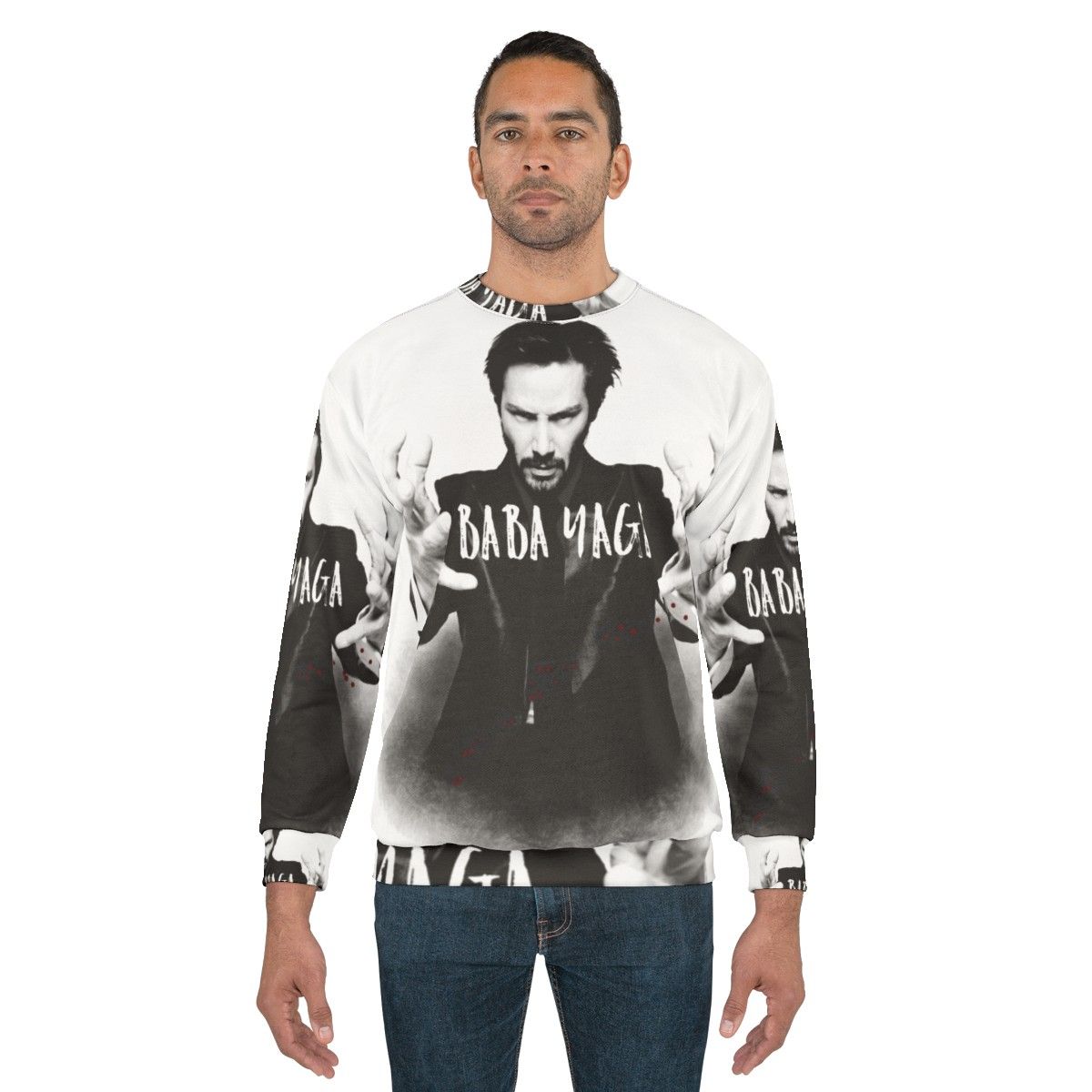 Keanu Reeves Sweatshirt - Featuring Iconic Action Hero Roles - men