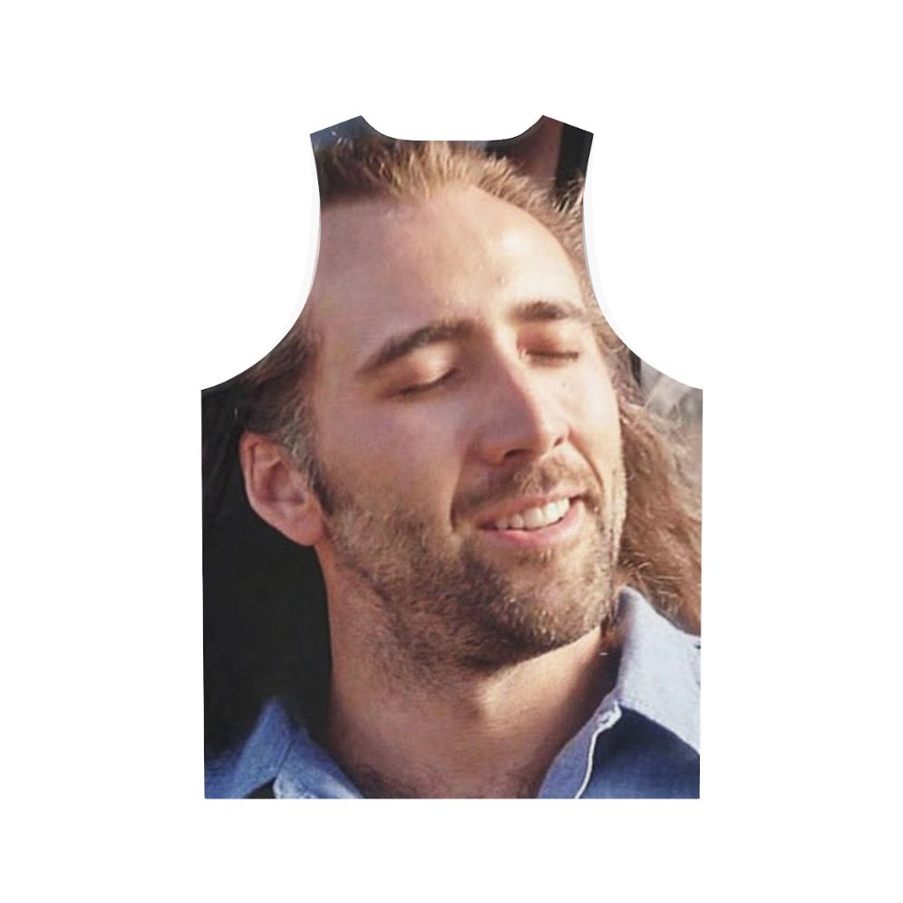 Nicolas Cage Unisex Tank Top - Back