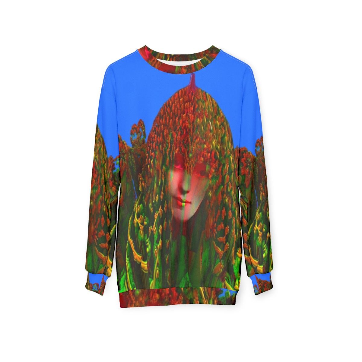 Dreadlock Holiday Sweatshirt with Music Festival and Concert Themed Graphics - hanging