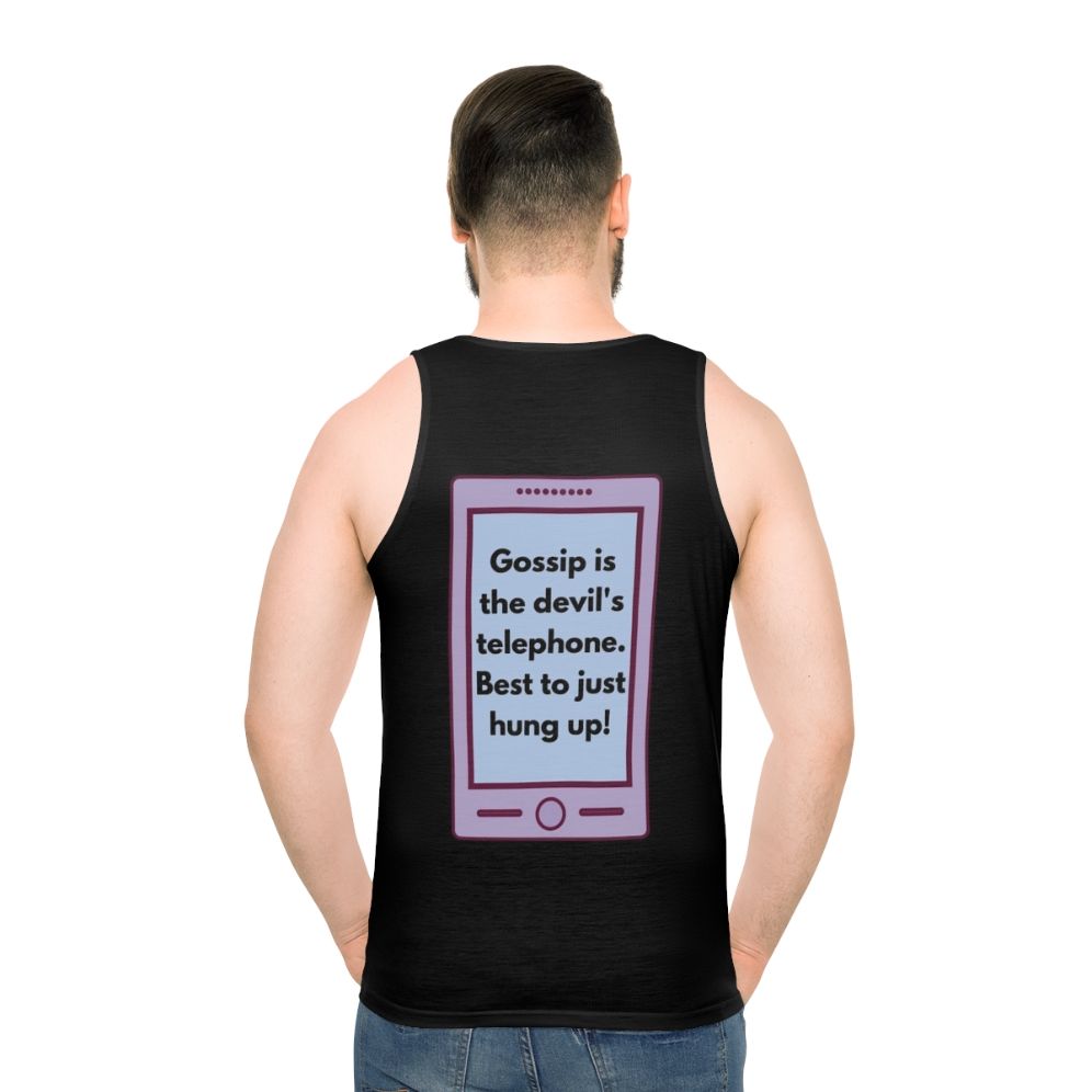 Schitt's Creek inspired fan art unisex tank top - men back