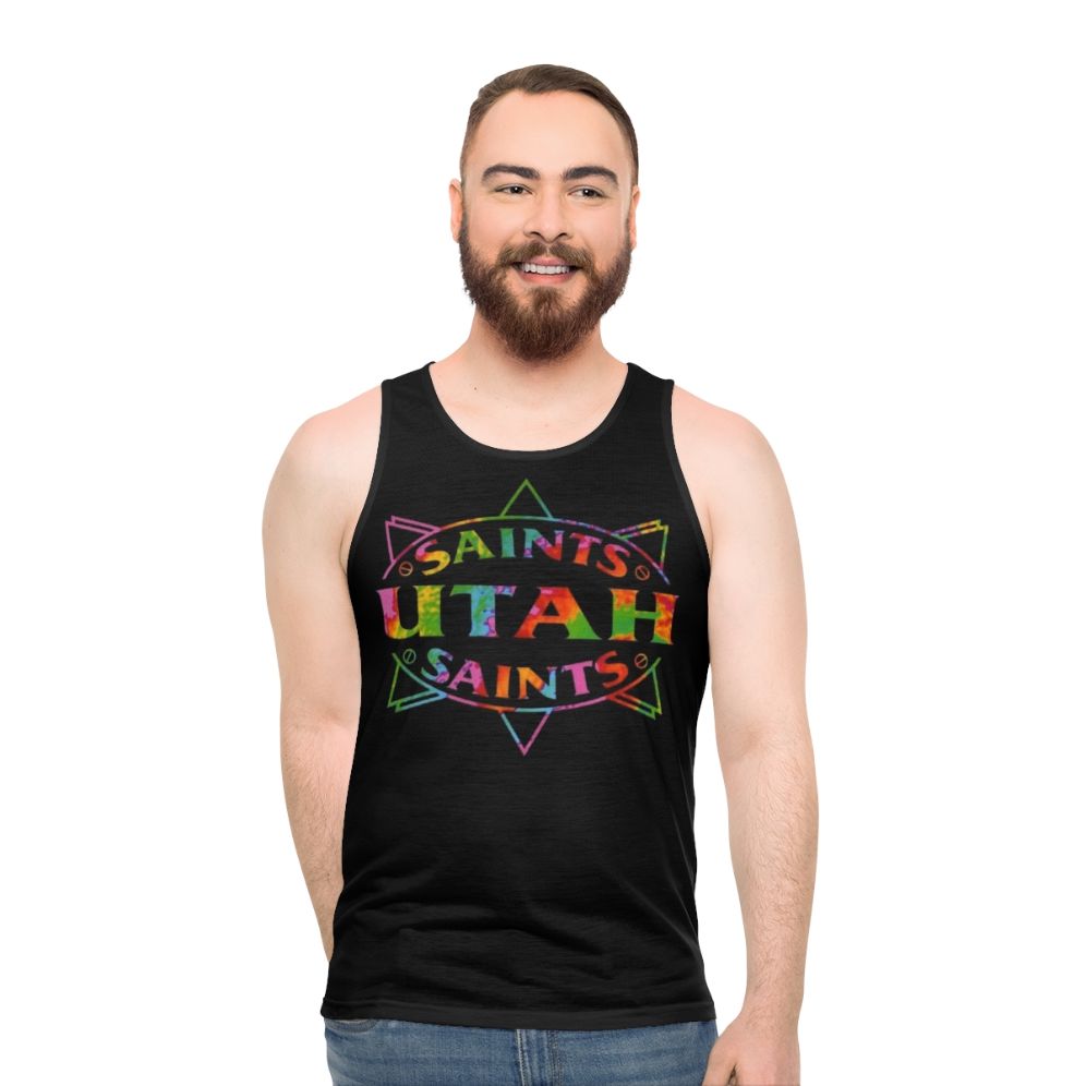 90s British rave music unisex tank top - men