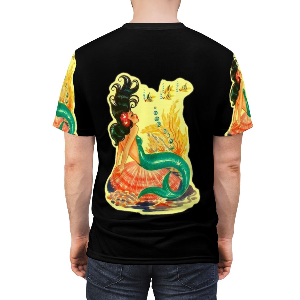 Mermaid-themed AOP t-shirt with a whimsical and enchanting design - men back