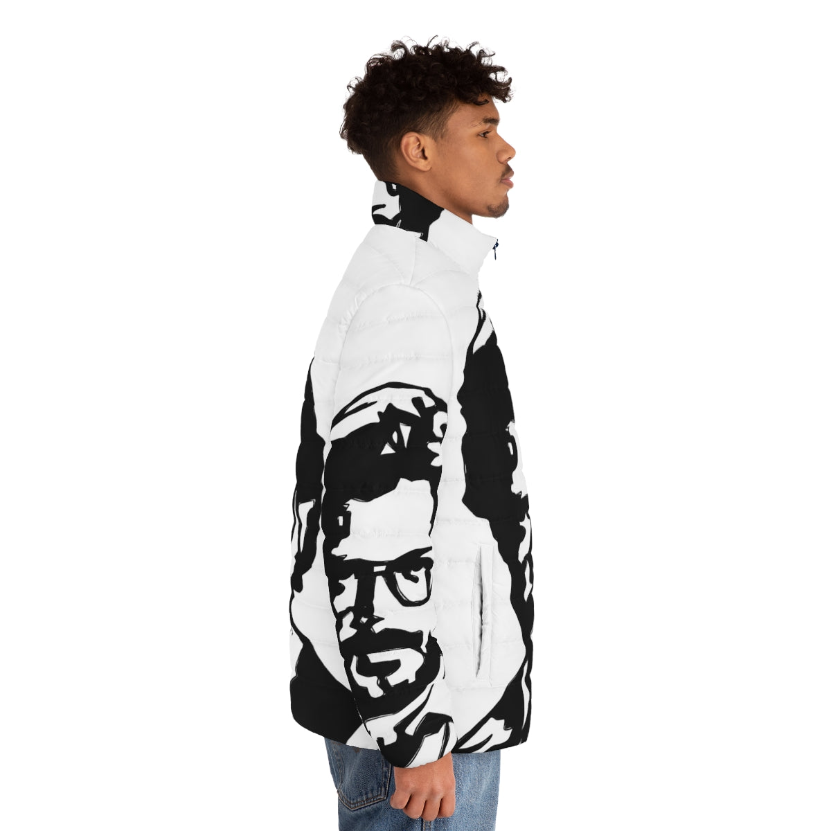 El Professor Money Heist Puffer Jacket - men side right