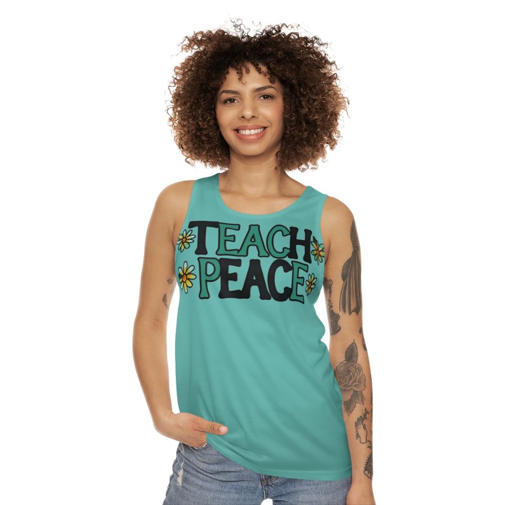 Unisex "Teach Peace" Tank Top - women