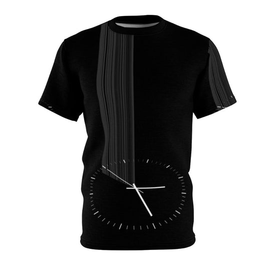 Interstellar-inspired all-over print t-shirt with space and black hole design