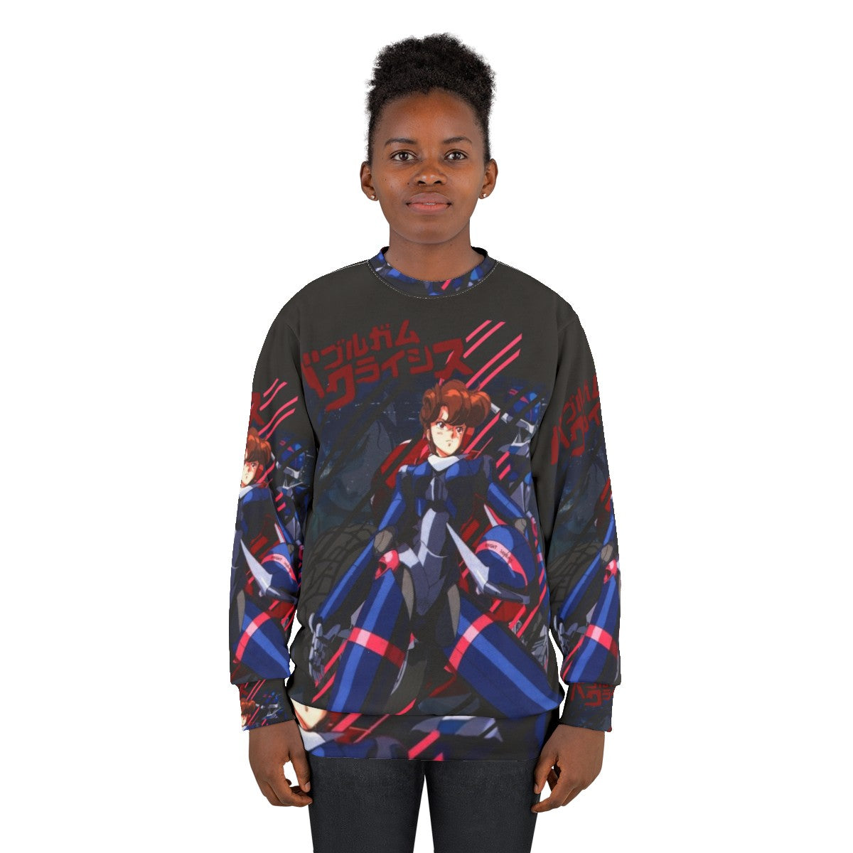 Bubblegum Crisis anime-inspired sweatshirt - women