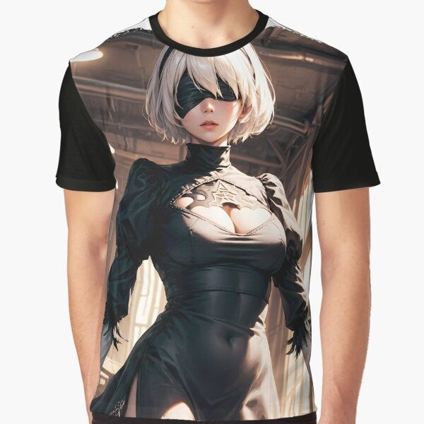 Nier Automata 2B YoRHa Graphic T-Shirt