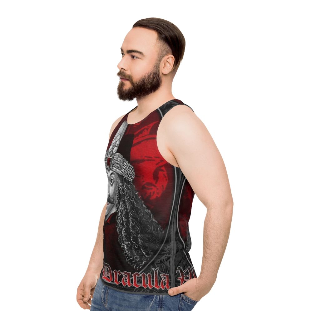 Vlad Dracula Gothic Unisex Tank Top - men side