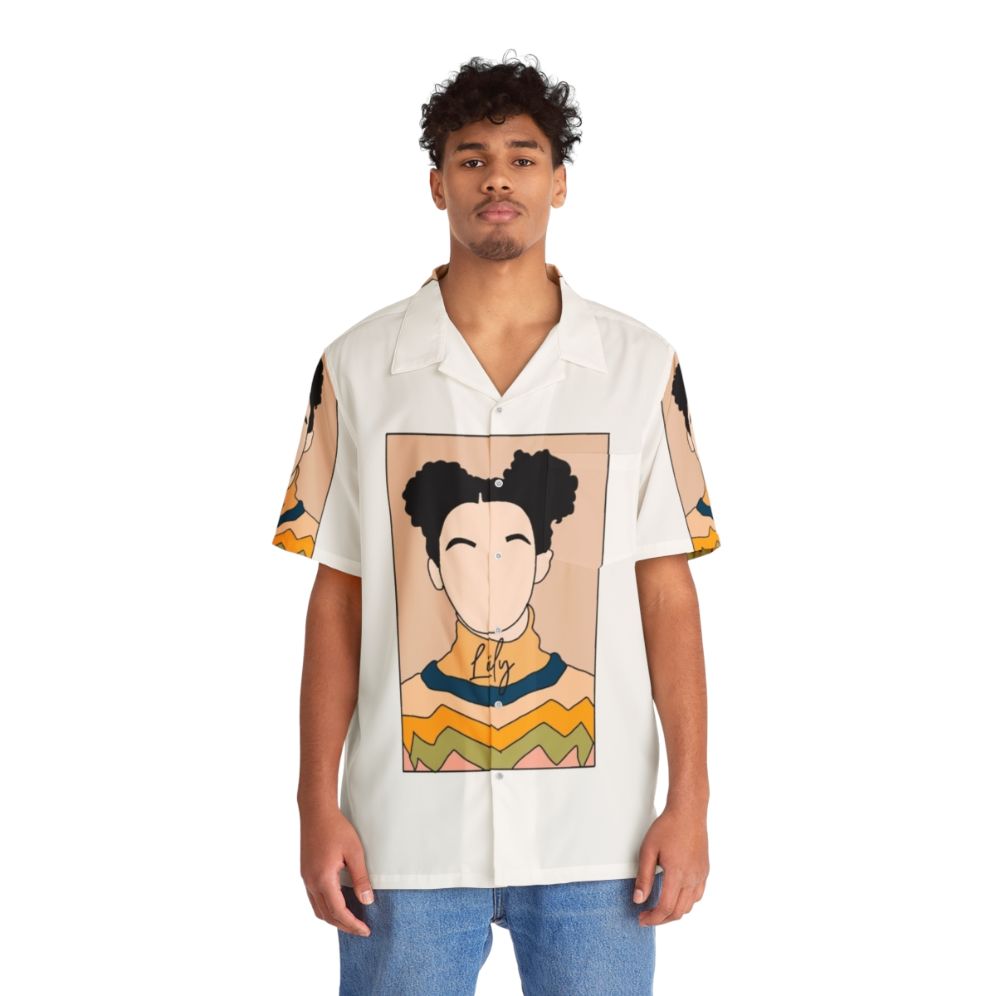 Sex Education Lily Hawaiian Shirt featuring Maeve and Otis from the Netflix TV show - People Front