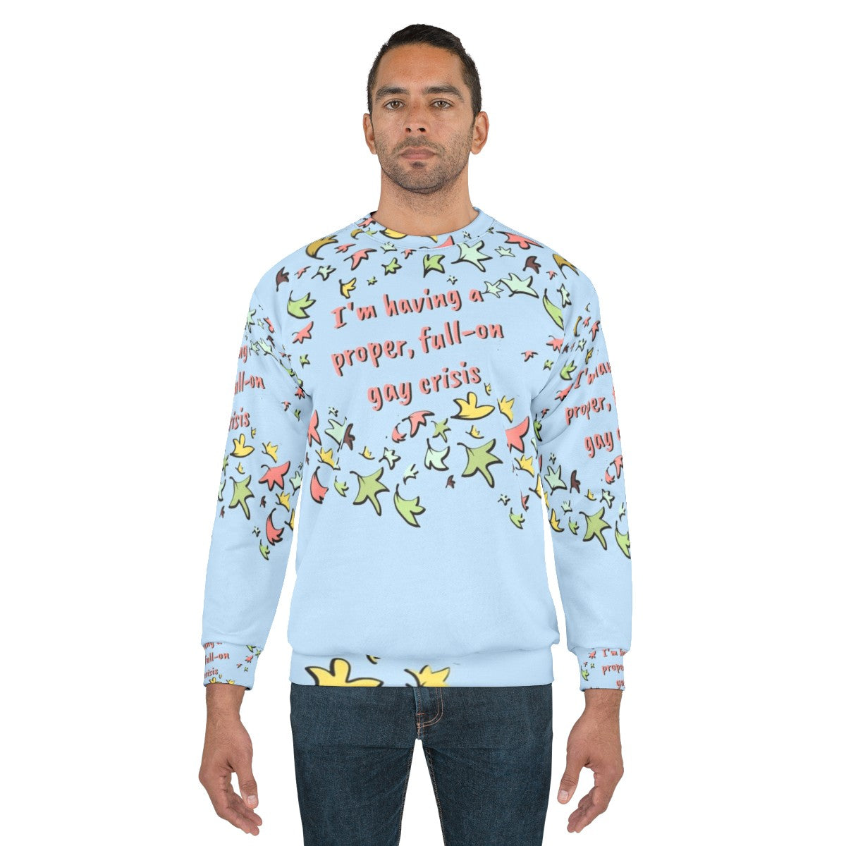 Heartstopper Nick and Charlie Leaves Graphic Sweatshirt - men