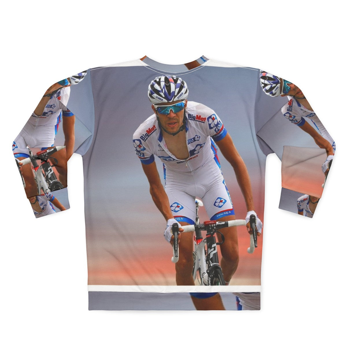 Thibaut Pinot Cycling Sweatshirt - Back