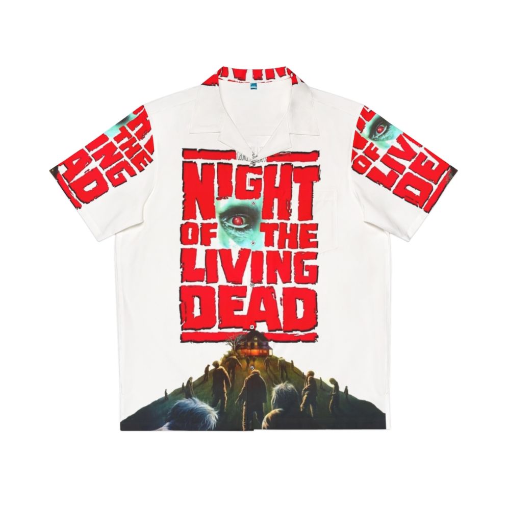 Night Of The Living Dead Hawaiian Shirt featuring zombies and horror movie elements