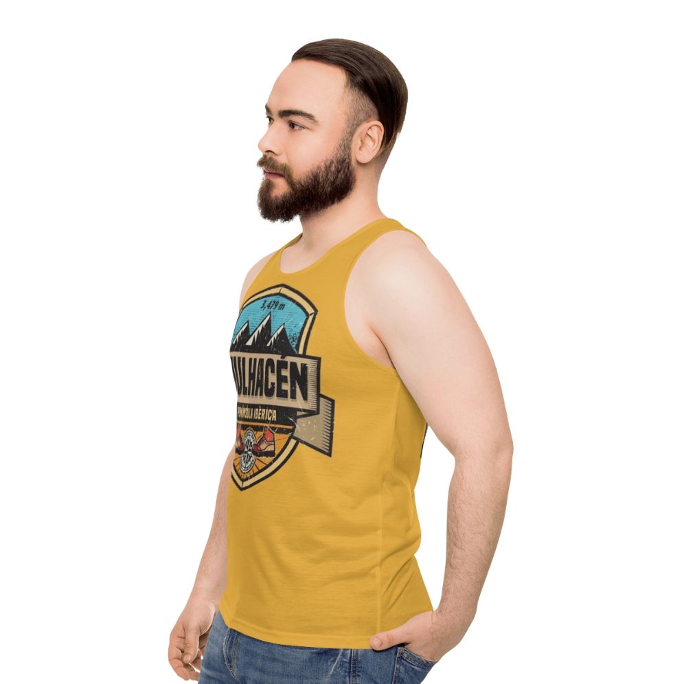 Mulhacen Mountain Unisex Tank Top - men side